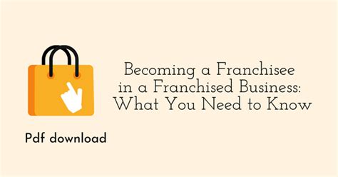 Becoming A Franchisee In A Franchised Business What You Need To Know E