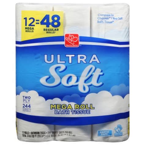 Harris Teeter™ Ultra Soft Mega Roll Toilet Paper 12 Rolls King Soopers