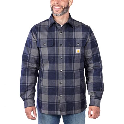 Carhartt Workwear 105939 Flannel Sherpa Lined Shirt Jacket Clothing