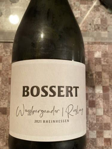 Weingut Bossert Weissburgunder Riesling Vivino US