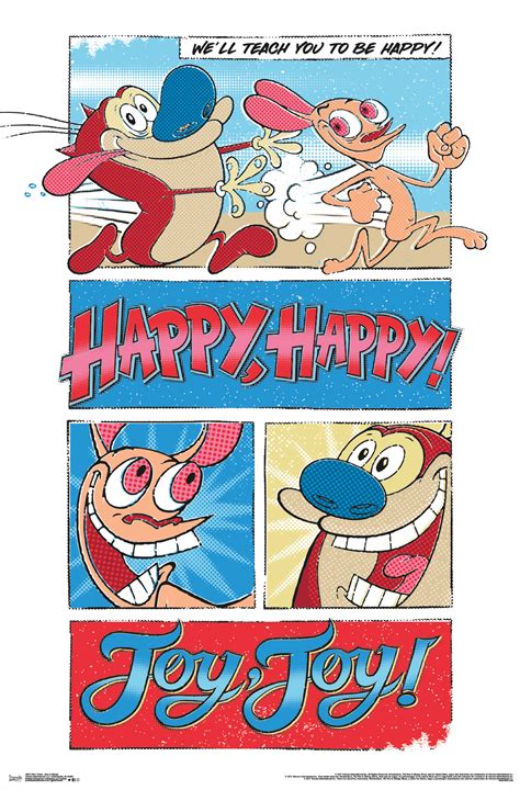 Nick Toons Ren Stimpy Poster And Poster Mount Bundle Walmart