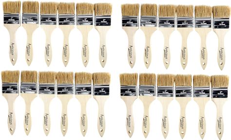 Artlicious Pure Hog Bristle Chip Paint Brushes Super Pack 2 Inch