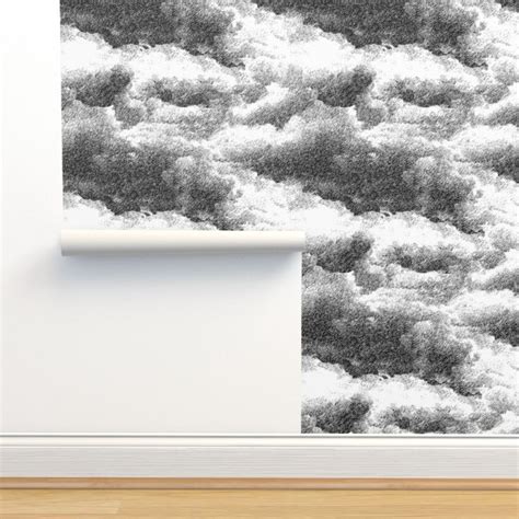 Clouds wallpaper black and white Wallpaper | Cloud wallpaper, Prepasted ...