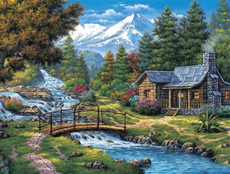 VONBOR Landscape Diamond Art Painting Kits for Adults Full Drill Round New, Diamond Art Scenery ...