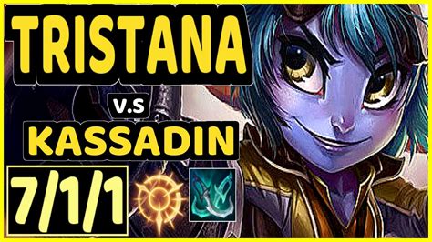 Bjergsen Tristana Vs Kassadin Kda Mid Gameplay Na Ranked