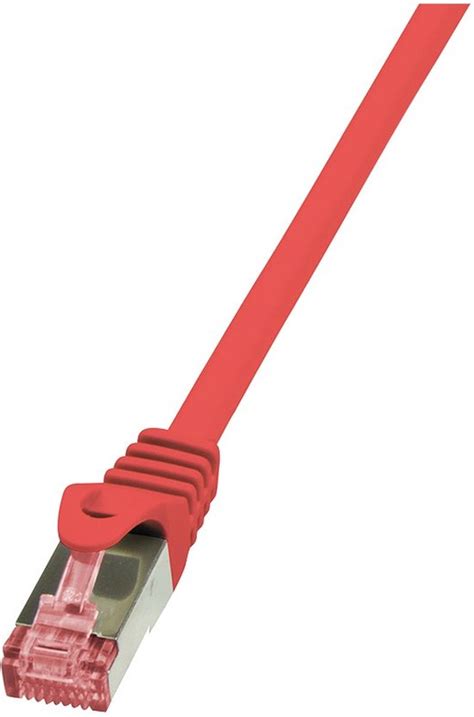 LogiLink CQ2024S CAT6 S FTP Patchkabel PrimeLine AWG27 PIMF LSZH Rood 0