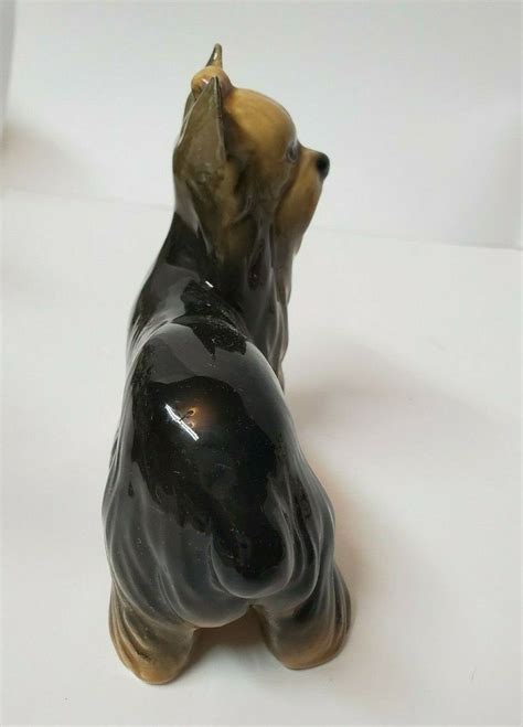 Vintage Dog Yorkshire Coopercraft Figurine Signed England Etsy