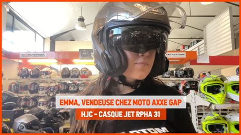 Test Du Casque Jet Hjc Rpha Par Emma De Chez Moto Axxe Gap Youtube