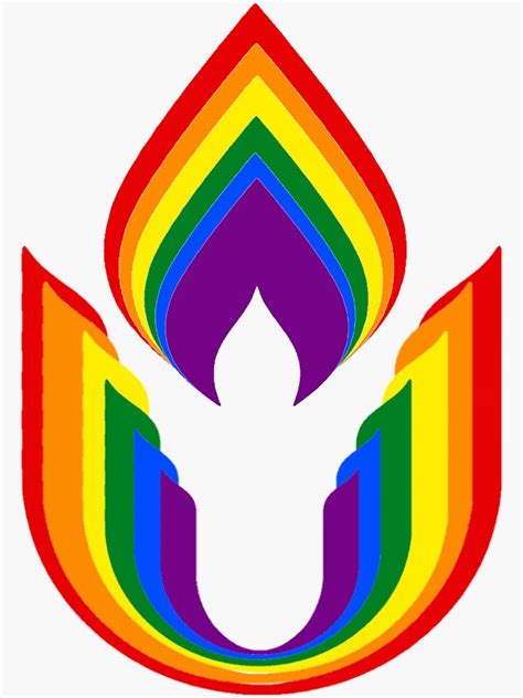 Lgbtq Unitarian Universalism Chalice Sticker For Sale By Kcabdelnour