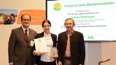 Forschungspreis Auf Der Biofach An Laura Entringer Verliehen