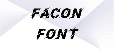 Facon Font Free Download