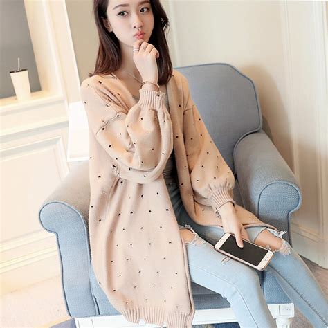 2018 Autumn Women Midi Long Cardigans Hollow Out Hole Knitted Cardigan