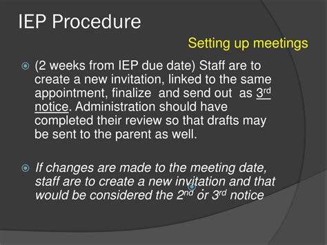 PPT IEP DEVELOPMENT Administrative Rubric PowerPoint Presentation