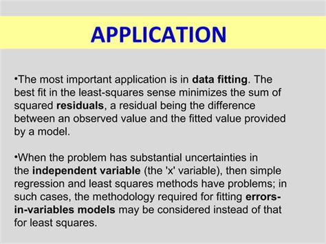 Least Square Method PPT