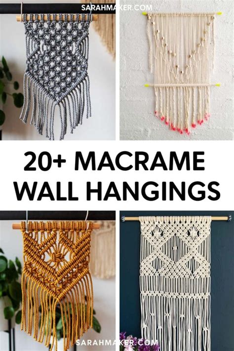 Free Macrame Wall Hanging Patterns And Tutorials Tendig