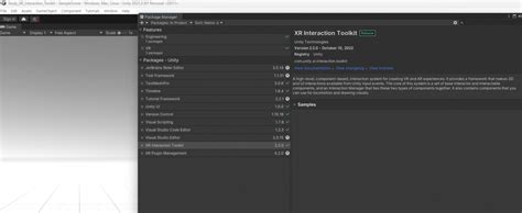 Unity Oculus Quest Xr Plugin Management Xr Interaction Toolkit