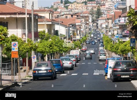 Italian Street Scene Agropoli Italy Road Roads Streets Town Towns