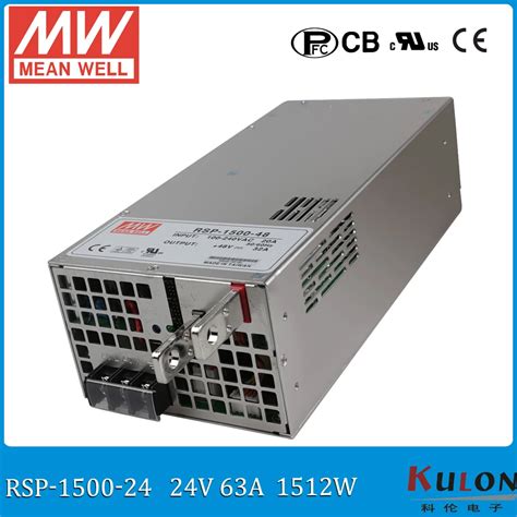 Original Mean Well Rsp 1500 24 1500w 63a 24v Acdc Meanwell Power Supply With Pfc Function