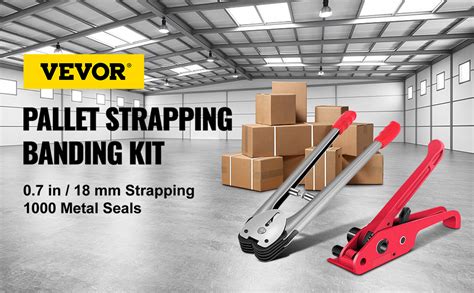 Vevor Manual Pallet Strapping Banding Kit Pet Pp Manual Strapping