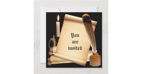 scroll invitation template | Zazzle