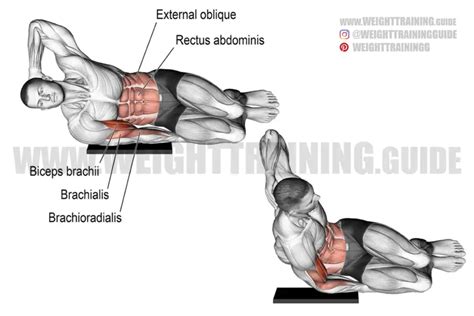 Side Lying Biceps Bodyweight Curl Exercise Instructions And Video