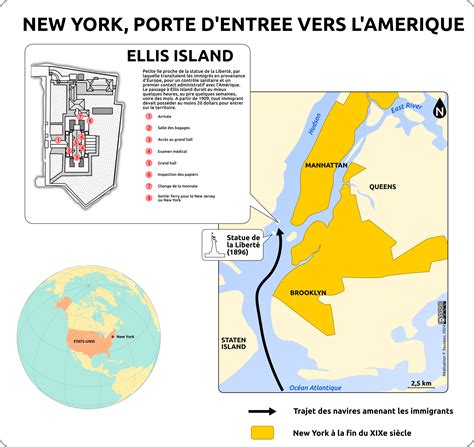 New York Porte dentrée vers lAmérique L atelier carto d HG Sempai