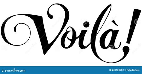 Voila - Custom Calligraphy Text Vector Illustration | CartoonDealer.com ...