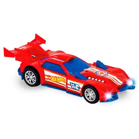 Carro Hot Wheels Fast Racer Luz e Fricção Sortido cm BR Multikids DoRéMi
