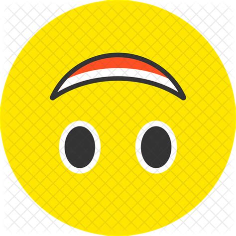 Upside Down Face Emoji Icon Download In Flat Style