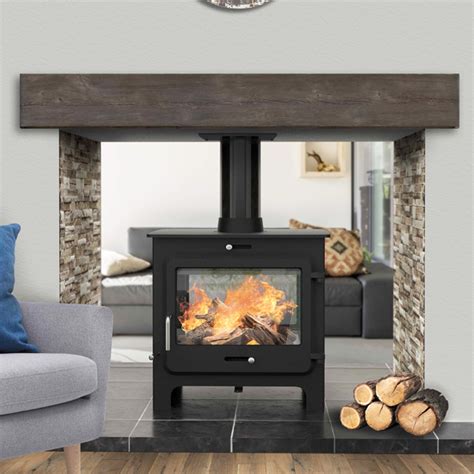 Ekol Clarity Double Sided Multi Fuel Wood Burning Stove Flames Co Uk