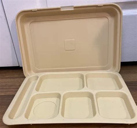 Vtg Jail Prison Insulated Plastic Cafeteria Divided Food Tray