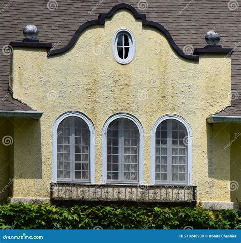 Architecture in Window Framing Stock Image - Image of three, windows