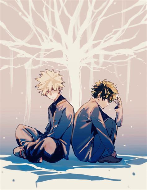 Bakugou And Deku Sad Fanart