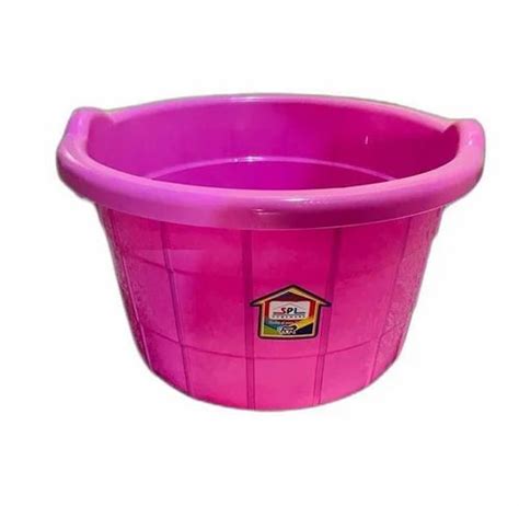 30 L Pink Plastic Tub For Home Size 16inchdia At Rs 172piece In