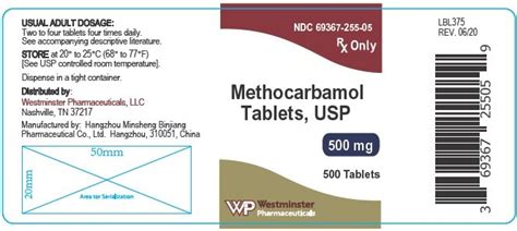 Methocarbamol - FDA prescribing information, side effects and uses