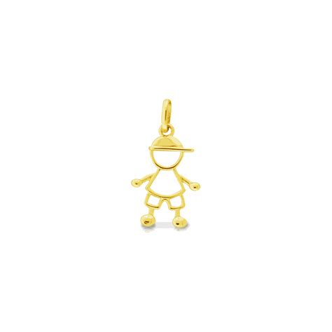 Pingente Filho Menino Em Ouro Amarelo 18k