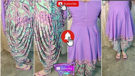 New Dhoti Style Salwar Frock Design Short Frock With Stitching