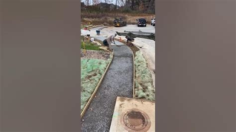 Curved Concrete Sidewalk Youtube