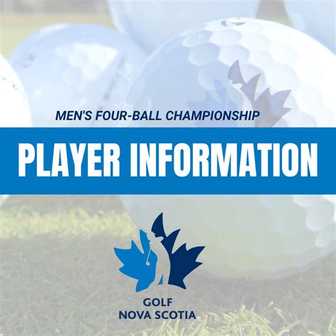 2023 Golf Nova Scotia Men’s Four-Ball Championship - Golf Nova Scotia