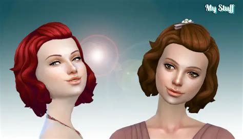 Sims Hairs Mystufforigin Medium Mid Curly Hair Retextured Vrogue