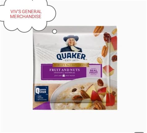 Quaker Fruits And Nuts Instant Oatmeal 35g Lazada PH