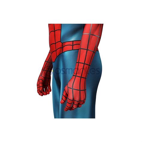 Spider Man In No Way Home Ending Suit Blue And Red Spandex Printed ...