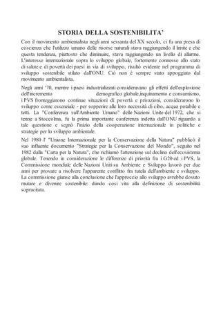 Storia della sostenibilità PDF Free Download