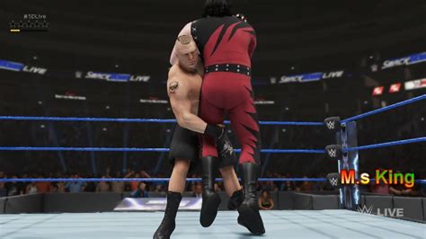 WWE 2k19 Brock Lesnar Vs Kane Match On Smackdown Live In Hindi