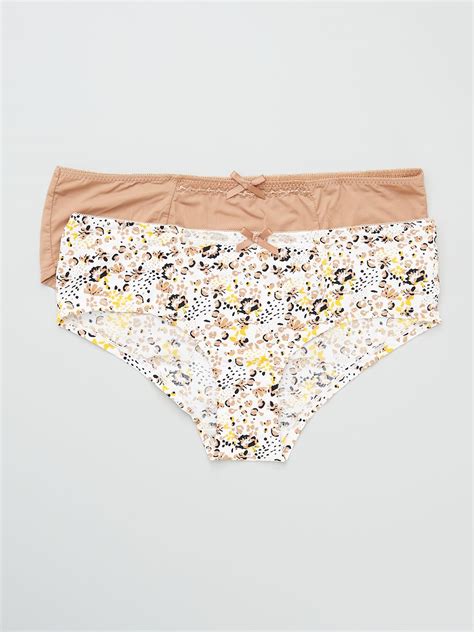 Lot De 2 Shorties Envie De Lingerie Noisette Kiabi 12 00