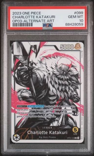 ONE PIECE 2023 Charlotte Katakuri ALT ART LEADER OP03 099 PSA 10