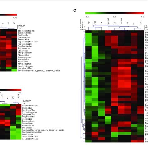 Heat Map Of Pearson Correlation Coefficient Between Vaginal Download Scientific Diagram