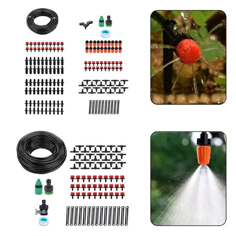 Irrigation Micro Watering Drip System Garden Plant Hose Automatic Kit Greenhouse Faucet