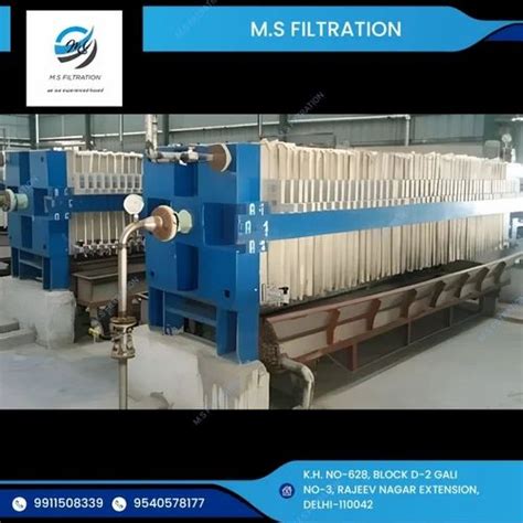 M S Filtration Filter Press For Etp Effluent Treatment Plant At Rs