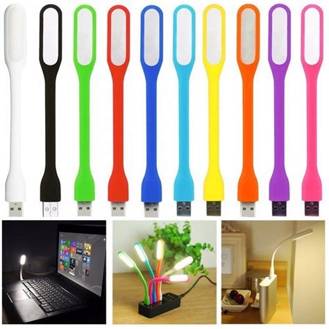 Mini L Mpada Notebook Usb Luz Lumin Ria Avulso Led Abajur Flex Vel